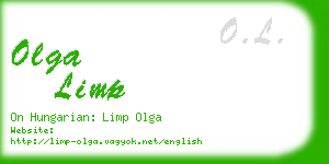 olga limp business card